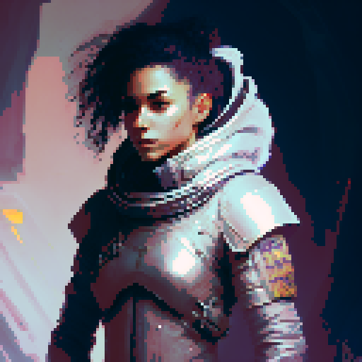Female Thief, stealthy, slyly evading detection, with a thin frame, White skin, dressed in tight fit armor, in a fantasy Medieval RPG art style