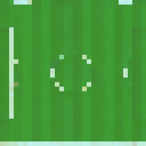 2D Pixelart football pitch
