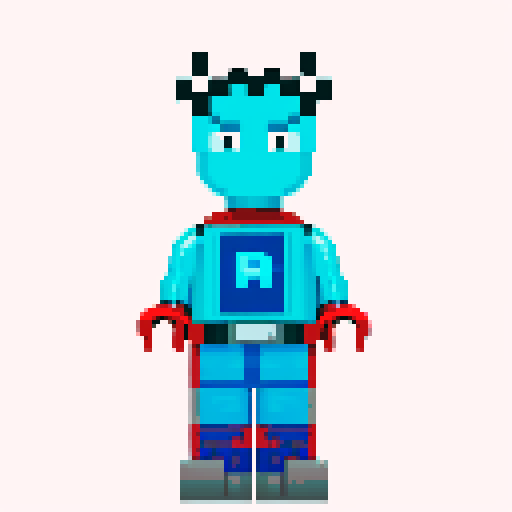 Captain America lego pixel