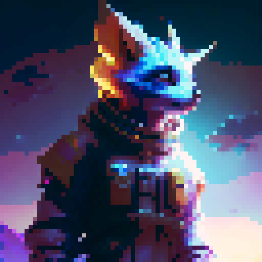 ashe from league of legends, nighttime, galaxy in the sky, neon colors