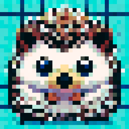 Hedgehog portrait frontal