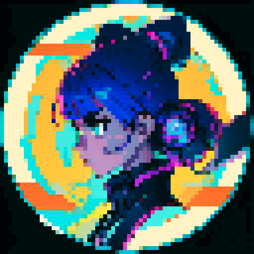 Cyber punk force field made up of hexagonal plates