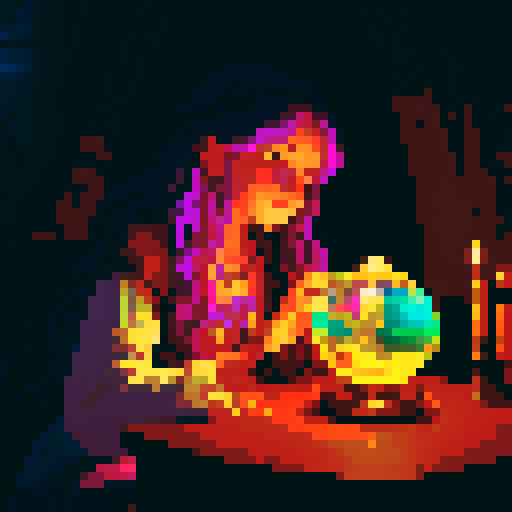 Modify this image to show candles blinking, creating a flickering light effect.