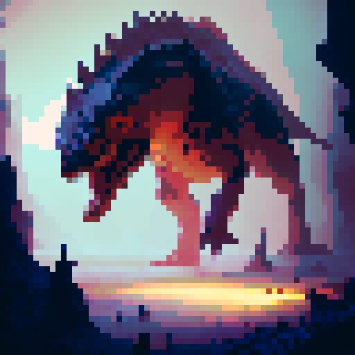 Fierce T-Rex with sharp, jagged teeth and glowing, arcane runes on its scales, standing atop a craggy mountain peak surrounded by swirling, magical mist