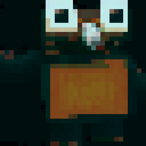 Portrait in pixel style