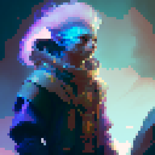 create a lightning element wizard with a sapphire inspired color palette casting a revival spell