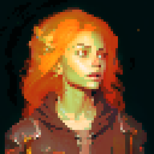 Please improve on the reference image by cleaning up the art, add more detail to the clothing, skin and hair