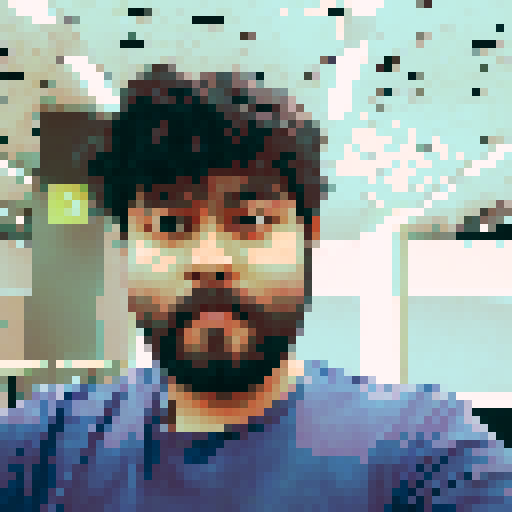 intricate pixel art, realistic Indian eyes, plain background, character portrait, close up, anime style, pixel art