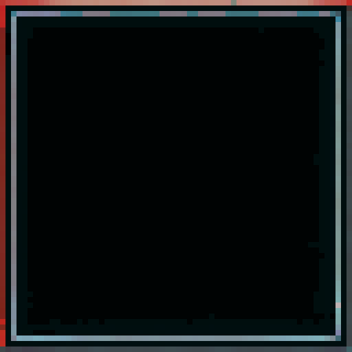 2d, pixel art, detailed border, vibrant background with shades of red and orange