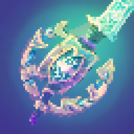 figure clad in elaborate, rune-etched armor, billowing cloak absorbing light, dark iridescent metal exuding contained power, horned baroque helm with intricate network of cables and conduits, backpack device pulsing with unknown energies, staff topped with glowing orb encased in lattice of arcane symbols, outstretched hand, pixel art, sRGB