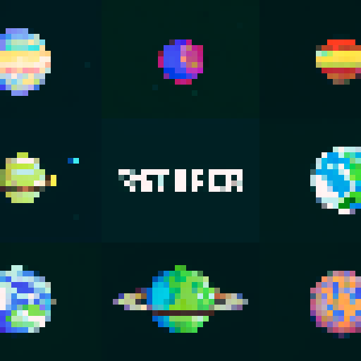 4 different planets based on the image
