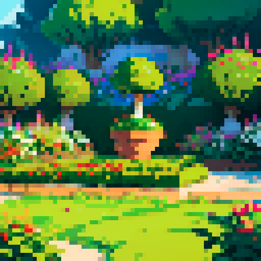 a topiary plant isometric asset in a decorative pot from an art nouveau garden