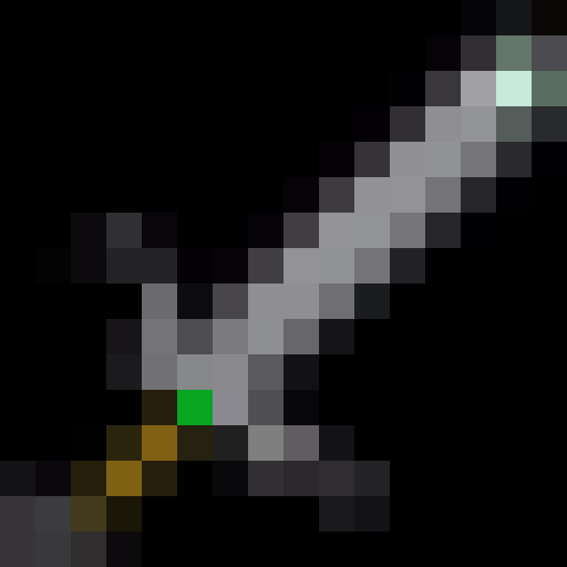 bright green emerald sword, minecraft sword, item icon, 16x16