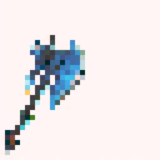 Un hacha en todos sus angulos