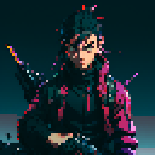 Game character rogue-like game with 2d platformer view, regular guy with a gun, cyberpunk, gray background, 16-bit, controls time, fires from gun, shooting, firing