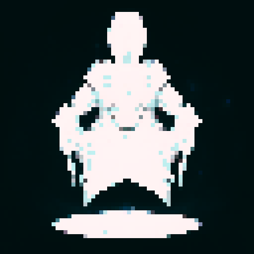 a levitating warrior wearing armor 