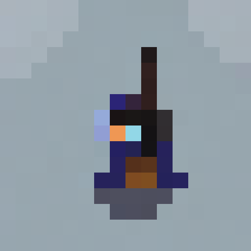 Walkie talkie, retro, vibrant colors, blocky pixels, 16x16, pixel art, close up, game icon, intense gaze, portrait