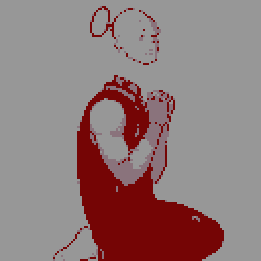 kneeling and praying enemy