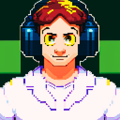 detailed, retro video game character with vibrant, pixelated colors and a 2D side-scrolling perspective, surrounded by immersive, pixel art backgrounds inspired by 80s arcade cabinets and featuring intricate level design, all rendered in the sRGB color space