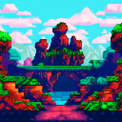 Dark, damp cave with uneven walls and stalactites, ancient inscriptions and drawings, deep rock tunnel, faint light, sRGB, pixel art, background, landscape