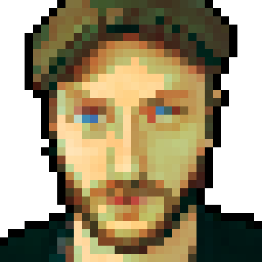 portrait man with blue eyes and beard