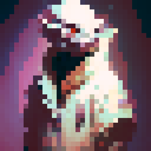 Ghost monster with big white eyes