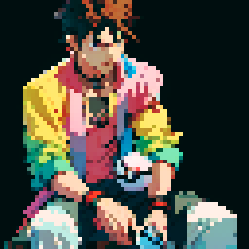 male Pokémon trainer holding a poke ball