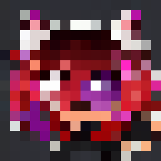 cute, close-up, pixel art, game icon, 16x16, close-up, portrait, adorable, vibrant colors, expressive eyes, small features, charming smile, detailed shading, miniature masterpiece