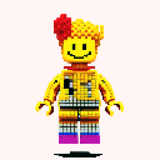 Sponge bob pixel lego 