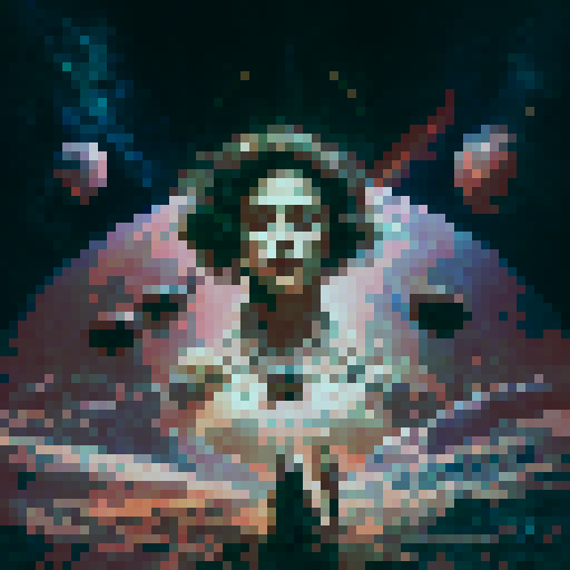 Surrealistic, dreamlike, and whimsical.

        A fantastical family portrait featuring nude bodies intertwined with colorful flora, glowing 