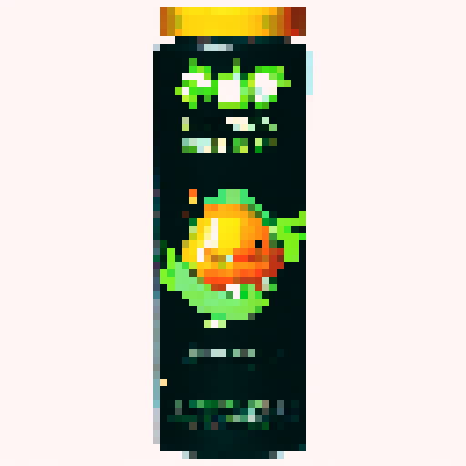 Close-up anime-style pixel art portrait of a juicy, ripe mango exploding into a vibrant splash of golden yellow and orange, with droplets of sweet nectar and pulp flying through the air.