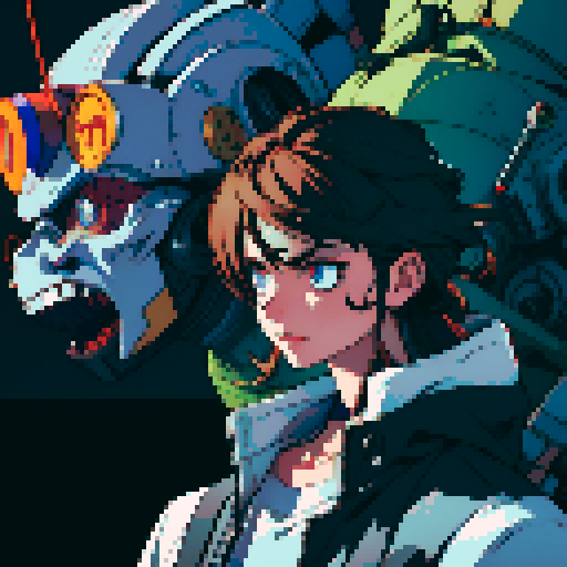 mad scientist with robot