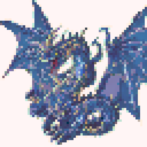 thunder dragon colossus from yugioh for an emboidery pattern