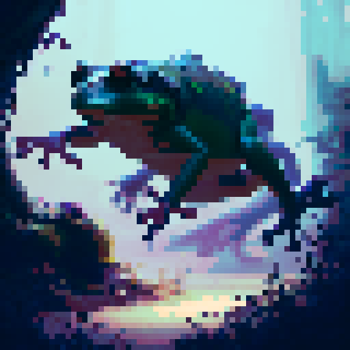 frog on forest floor