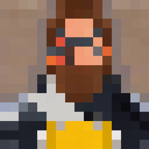 "Create a 16x16 pixel portrait of a majestic, sinking ship with a dramatic, stormy sky background and a glimpse of the moon peeking through the clouds, using a mix of dark blues and grays to evoke a sense of foreboding and tragedy."