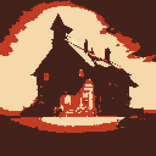 Farmer lying in bed, in a quaint farmhouse, in a fantastical RPG-inspired art style featuring vibrant colors, intricate details, and mystical creatures