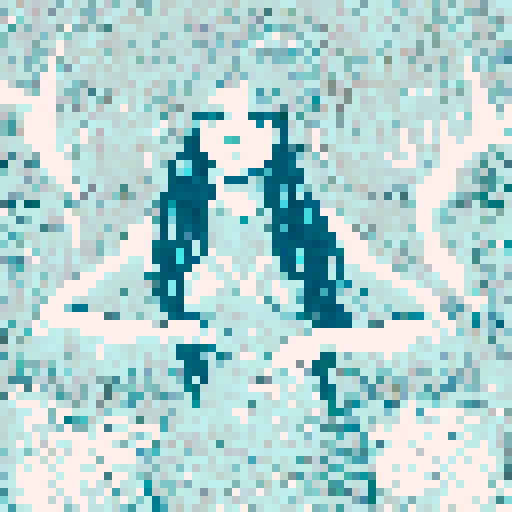 A mystical mermaid looking towards the viewr.