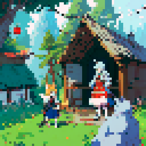 
clear
Narisuy personazhey russkoy skazki "Teremok" - lisitsu, medvedya, mysh' i volka. A tak zhe izobrazheniye izby. Vse v stile RPG-igry


124 / 5 000
Результаты перевода
Перевод
Draw the characters of the Russian fairy tale "Teremok" - a fox, a bear, a mouse and a wolf. And also a picture of a hut. All in the style of an RPG game