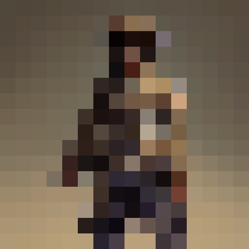 A cowboy with a revolver in his hand