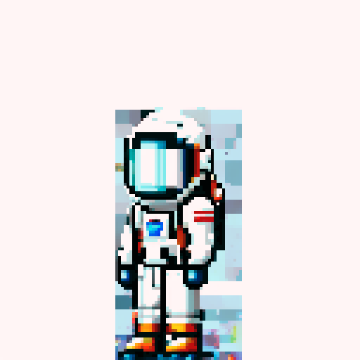 Create a copy of the attached spaceman, however, make the suit different
