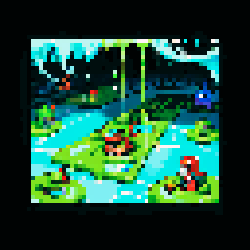 goo floor, pool of ooze, heroes sinking into ooze, heroes sinking into goo, floor is made of ooze