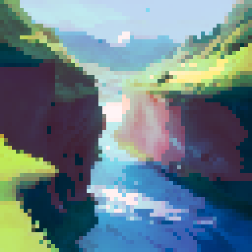 a beautiful girl looking over a beautiful river
