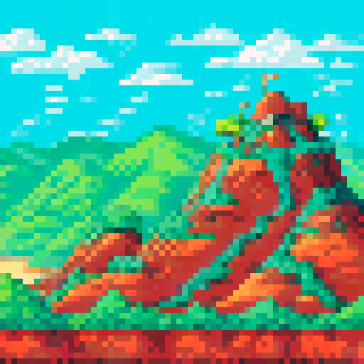 Dirt, rock, crater, grass