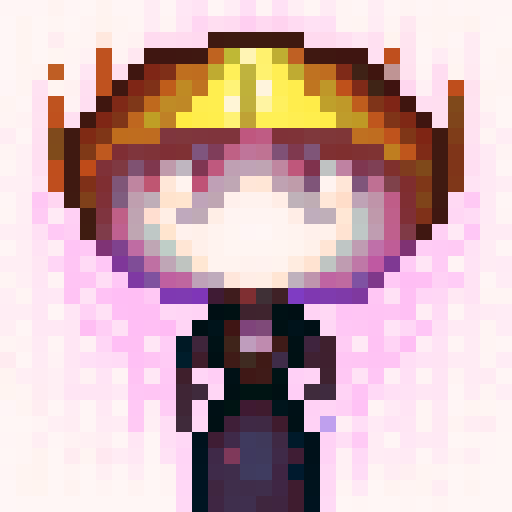 indie style game character, first person, big eyes