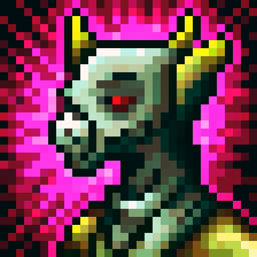 A devil looking forward 