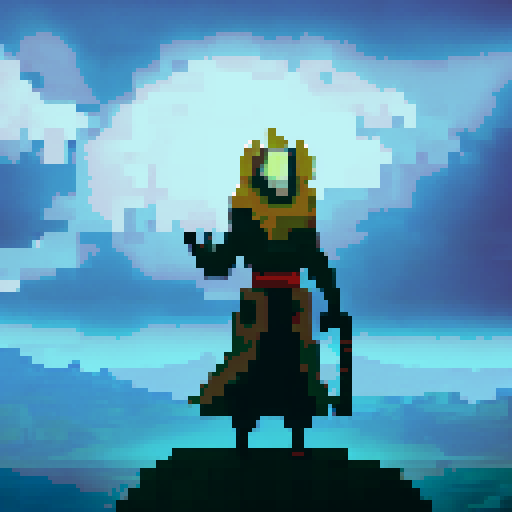 Hooded, cloaked, pale-skinned, gaunt, sorcerer, holding a glowing orb, surrounded by arcane symbols, standing on a mountain peak, with a stormy sky in the background.