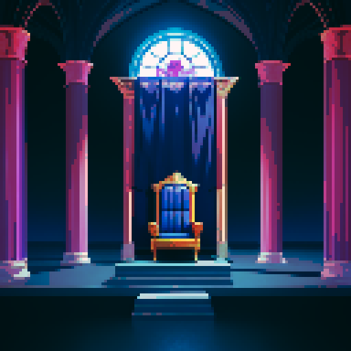 Make a mystical throne room background