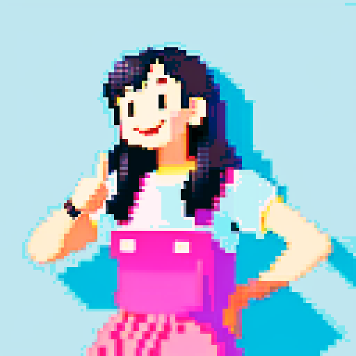 thumb up, woman, happy, blue background
