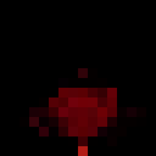 red spider lily, rendered in a 16x16 pixel portrait style
