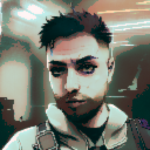 dark assassin, cyberpunk colors, vaporwave, aetherpunk